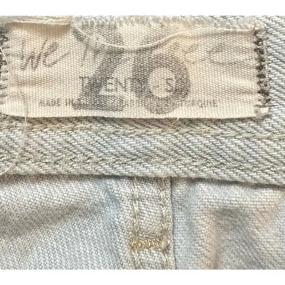 Free People We The Free Maggie Straight Cropped Blue Jean Light Wash Size 26 - Picture 9 of 10